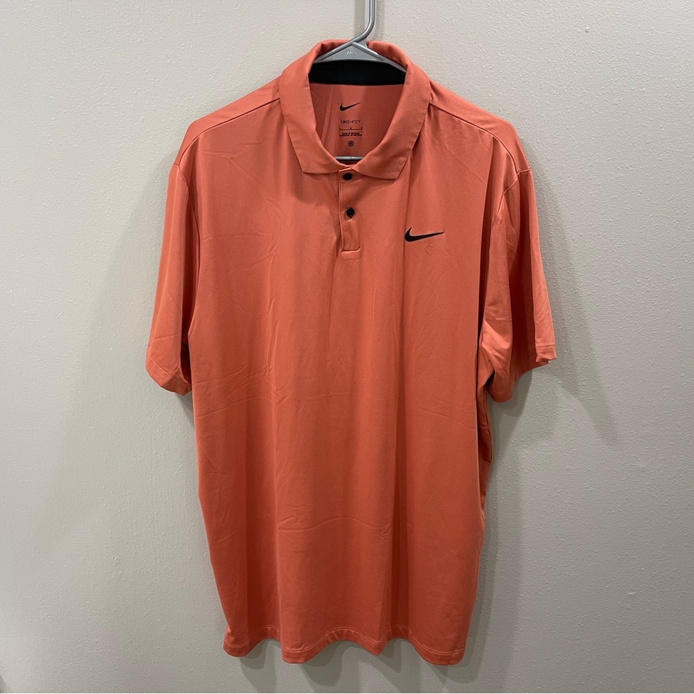 Nike Gold Polo Large Orange